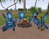 Ocean blue  lawn chairs