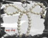 Pearl bow earrings