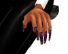 hippy flower long nails