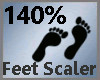 140% Feet Scaler /M