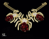 Ruby Spider Necklace