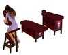 [Gel]Red massage tables