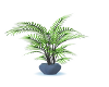 Blue Vase w/plant