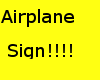 Airplane Trigger sign
