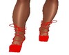 Red Laceup heel