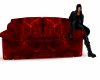10 Pose Red Hang Couch
