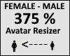 Avatar scaler 375%