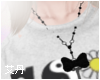 !R Bow + Key Necklace