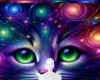 Lights kitty background
