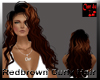 redbrown curly hair