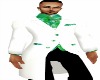 white/green plaid suit