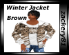 Winter Jacket Brown New