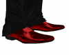 red glossy tuxedo shoes