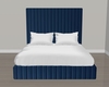 Navy Allewi Velvet Bed