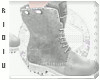 !R White Alien Boots