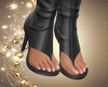 Open Black  Stilettos