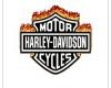Flaming Harley Davidson