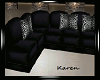 Black Curved Sofa