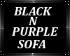 Black n purple sofa