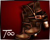 T" Brown Boots