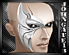 White Assassin Half Mask