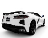 White Corvette C8 Conv.