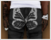stacked butterfly denim