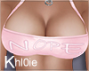 K Nope pink top