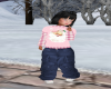 CUTE PINK SANTA TOP