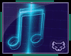 ! Neon Music Notes Sign