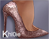 K NYE rosegold heels