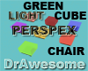 Green Cube Perspex Seat