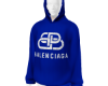 Blue Balenciaga Hoodie