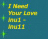 I Need Your Love JB