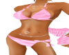 pink fluffy bikini