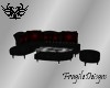Dark Couch Set