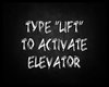 Elevator Activation Sign