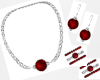 Red/Black Jewelry Set