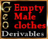 Geo Empty Male Clothing