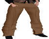 pantalon lino marron