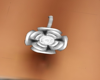 Silver Daisy Belly Ring