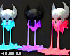 Neon Drip Skulls