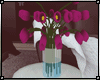 Purple Tulips  Vase