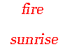 Fire sunrise animated