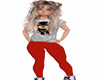 Kids Red Leggings