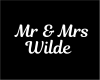 Mr & Mrs Wilde Sign