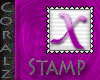 Pink X Stamp