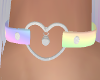 Rainbow Heart Collar 