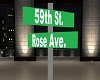 rose street sign