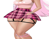 pink check skirt